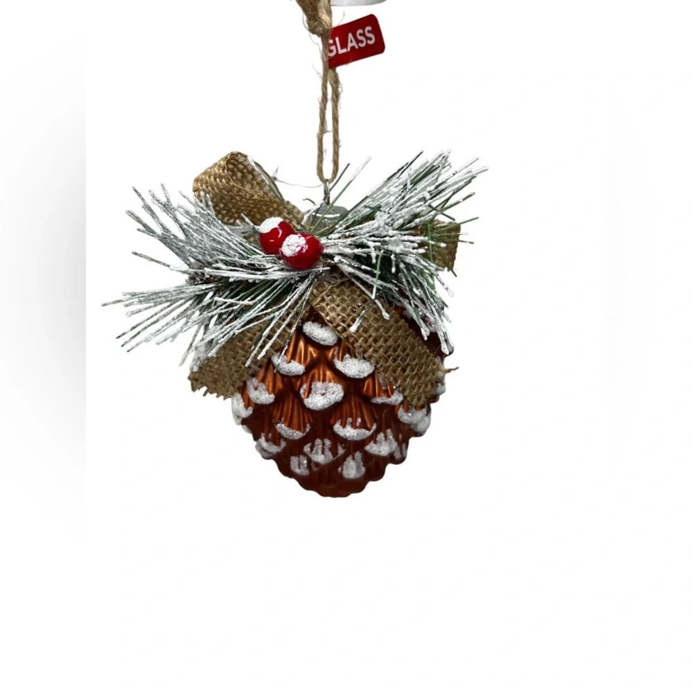 Ashland Glass Christmas Pinecone Ornament